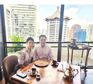 May Phua Instagram - Much thanks to Doc Elias for this lunch treat. Im the type they call an introvert extrovert person, who sometimes gets mistaken to be an extrovert. Apart from work, where I devote my 110% on spotting and thinking on my feet every second while at work, I rarely socialise as I recharge by being close to my bed in my pj spending quiet time alone.

So this lunch was scheduled much later when I have more free time and then delayed due to my COVID infection. Appreciate the almost 2 decades of friendship and support from you. Grateful that I have you to advice me on my skincare journey and knowing that you will patiently answer all my queries on why yes, why no to trying the newest treatments and beauty machines in the market.

It’s a joy to be able to share genuine thoughts of our common passion for our profession. Devotion to our clients, their well being and their needs.
#delayedbirthdaylunch #2decadefriendship #myaestheticdoctor