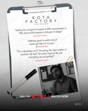 Mayur More Instagram - Thank you to the best batch for feeling all the feels ❤️ 

Watch Kota Factory Season 3 now, only on Netflix!

#KotaFactoryS3OnNetflix @theviralfever @arunabhkumar @pratishmehta_ #RaghavSubbu @puneet.batraa @iampravinyadav @manish_chandwanii @thenikitalalwani @koshyvijay @shreyansh.pandey @Jitendrak1 @_more.of.me_ @revathi.05 @ahsaassy_ @rranjanraj18 @iamalamkhan @urvisingh143 @rajeshkumar.official