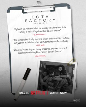 Mayur More Instagram - Thank you to the best batch for feeling all the feels ❤️ 

Watch Kota Factory Season 3 now, only on Netflix!

#KotaFactoryS3OnNetflix @theviralfever @arunabhkumar @pratishmehta_ #RaghavSubbu @puneet.batraa @iampravinyadav @manish_chandwanii @thenikitalalwani @koshyvijay @shreyansh.pandey @Jitendrak1 @_more.of.me_ @revathi.05 @ahsaassy_ @rranjanraj18 @iamalamkhan @urvisingh143 @rajeshkumar.official