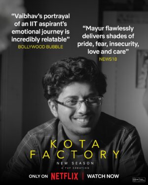 Mayur More Instagram - Critics have given Vaibhav an A  🩶

#KotaFactoryOnNetflix Out Now - Link In Bio*

#TVF #TheViralFever #KotaFactory