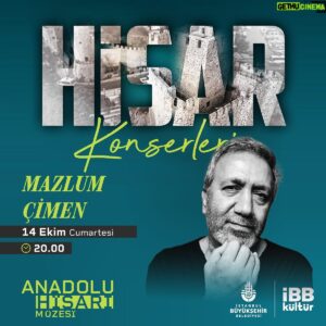Mazlum Çimen Instagram - Cumartesi akşamı İstanbul Anadolu Hisarı’ndayız, uygunsanız bekleriz😌🎶