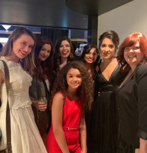 McKenna Roberts Instagram - Girls night! Three actresses one girl❤️Opening night for @theothershort @thebhfilmfest
I really wanted to say one of the things that I love most about going to these festivals is, you get to see alot of amazing work and meet so many talented people who are extremely passionate about working their craft 🎬 what an incredible experience.  mua:@reneeloizmakeup jumpsuit: @zara shoes: @aldo_shoes