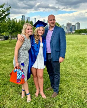 Meaghan B. Murphy Instagram - My daughter graduated 8th grade 🎓and it’s taken me all weekend to put my big(!) emotions into words. Yup, I cried (a lot) 😭 during the mass and ceremony.

Here’s why I was a puddle:

😇 I tucked my late Pop’s and my Nana’s hankies in my bag. I wanted them to “be there” with us for this milestone moment. That triggered all the feels from the first hymn. Also, why does children singing in church always wreck me?

🏫 Middle school is hard—then throw in a pandemic. Slideshow photos of students in masks, 😷 were an emotional reminder of how far we’ve all come in 4 years. 🙏🏼

💪🏽Being a Mom is my most important job. Knowing that I only have 4 more in-the-house years to get it right fills me with equal parts relief and sadness. 

🧡 But mostly, I’m just so proud. We love you, Charley!

Thank you @htsnj and the amazing staff for 4 incredible years. Let’s go @oakknollshc ⚡️

#graduation #graduate #highschooler #graduationceremony #mommoments #schooldays