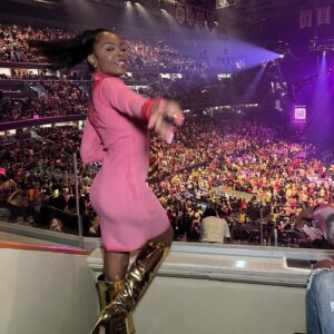 Mecole' Hayes Instagram - SO much fun last night at @capitalonearena for the @nickiminaj #GAGCITYDC concert! Thank you @monumental_sports for the complimentary suite tickets & BTS tour! 💕 LOVED EVERY MINUTE! 🩷

#MSEPartner