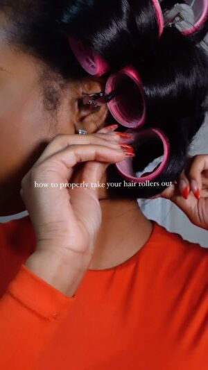 Mecole' Hayes Instagram - If you’re not twisting your hair rollers while taking them out, you’re doing it wrong! 

#hairtutorial #velcrorollers #hairrollers #naturalhair #haireducation #clipinextensions #bbmecole