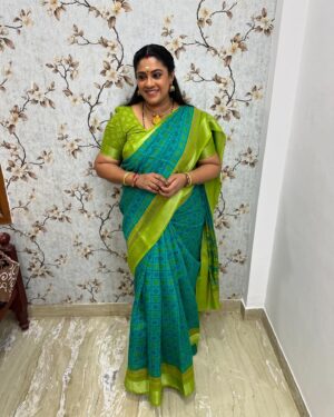 Meera Krishna, Meera Siva Instagram - Thank you for the beautiful saree @sujaas_studios661