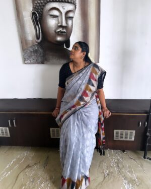 Meera Krishna, Meera Siva Instagram - Saree @sujaas_studios661 ❤️