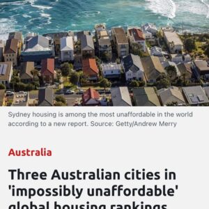 Mehreen Faruqi Instagram - In news that will shock no-one, housing in Sydney, Melbourne and Adelaide has been classed as “impossibly unaffordable”.

Labor needs to get serious about tackling the housing crisis by phasing out tax handouts for property investors, investing in a mass build of public housing and coordinating a freeze and cap on rent increases.