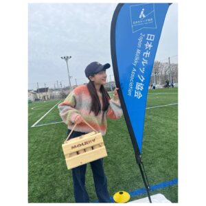 Mei Fukuda Instagram - 初モルック大会に出場してきました！！🪵🌸

老若男女できるスポーツで、みんなで夢中になり楽しくできるので最高の時間でした✨

ビギナーらしい結果だったので次はしっかり結果残していきます🔥笑

町田市での開催！FC町田ゼルビアのサポーターの方にもお会いできて嬉しかったです☺️🫶🏻