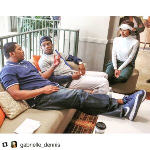 Mekhi Phifer Instagram - Dropping some Gems on my very talented cast members on the set of The Bobby Brown Story! @woody_thegreat @gabrielle_dennis Coming to you in 1 week; September 4th and 5th. @bet #bobbybrownstory