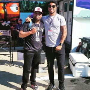 Mekhi Phifer Instagram - If you've never been, trust me, its entertaining as hell! This weekend is straight adrenaline!  @nascar and @toyota took excellent care of me. Much love! @bubbawallace @joegibbsracing @cbellracing @jeremychinn #panthers