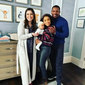 Mekhi Phifer Instagram - We have a new addition to my @lovevictorhulu family!! Season 3! Just met the little one today on set; very beautiful baby!! @sophiabush @rachelonacloudyday #proudfather