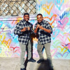 Mekhi Phifer Instagram - Myself and my Brother @iamtherealrichie  pulling an all nighter for the past 3 nights on #truthbetold  SEASON 2 #appletvplus 
Stunt double extraordinaire! Been doubling and standing in consistently for me since 2003! @octaviaspencer @katehudson @cephasjaz @traciethoms Coming very soon on @appletvplus 
Much love! 
Knuckles got to be on point too!!