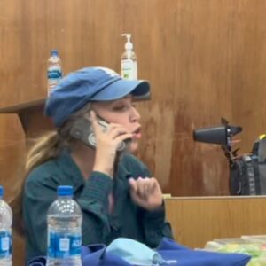Mekki Leeper Instagram - all JURY DUTY episodes are available now! 

fun BTS: yes, I threw up for real. I had 5 non-alcoholic watermelon margaritas. It was not planned.

also “Heidi” on the phone was played by my real life girlfriend @dessiejackson !! she killlled it ❤️