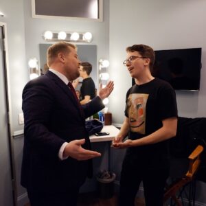 Mekki Leeper Instagram - Link in bio if you wanna see my set from the @latelateshow with @j_corden! It was one of the coolest things I’ve ever gotten to do, I feel so lucky. Thank you so much to everybody who let me do your show the past few weeks so I could run the set! (Also, if you liked the painting on the shirt I was wearing in the intro of the show, it’s a @dessiejackson, she’s the best)