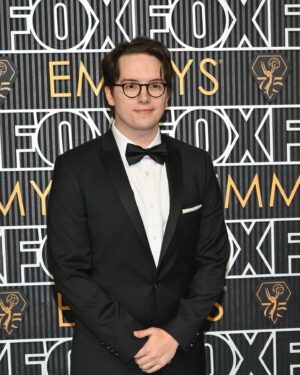 Mekki Leeper Instagram - Emmys! Still can’t believe I was nominated — all the other writers deserve more credit!! Everyone who worked on this show is so brilliant, and Ronald is the man. 

Also, thank you to everyone on tiktok who filmed their laptop screens ❤️

First photo by Michael Buckner/Variety via Getty Images

📸: @getty 
H/MU: @chousner 
Styled by: @markpaul_