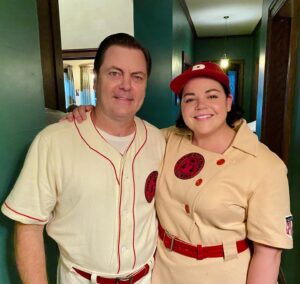 Melanie Field Instagram - To quote Maybelle Blair - “it was a party.” 

I’m so proud to share @leagueonprime with the world. I hope you have as much fun watching it as we did making it.
