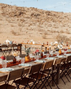 Melanie Field Instagram - #OTMBride @melanie__field and Zachary Likins first matched on @bumble. 🐝 A year and four months later, he proposed while on a trip to see her family in Philadelphia. 💍 Once engaged, the couple agreed they wanted to share their love of the desert 🏜️ with their friends and family and get married in Joshua Tree. 
⠀⠀⠀⠀⠀⠀⠀⠀⠀
For the ceremony, Mel aimed to wear something unique. “I wanted to look and feel regal like a princess but from another universe,” the bride says of her wedding dress vision.🪐🛸💙👑 “And I knew I wanted tulle and lots of it, so I could just plop down on the ground in a pile of tulle. 
⠀⠀⠀⠀⠀⠀⠀⠀⠀
The bride found @millia.London and the label’s designer, Ruth, made her dream come to fruition. “As a plus size woman, I’ve spent most of my life feeling very excluded from high fashion. My experience with Millia London was not only lovely but healing in many ways,” Mel shares. “I didn’t have to settle on my special day, and I one-hundred percent felt like the wormhole space princess who fell from the sky—just like I dreamed I would.” 👰🏻‍♀️

#OTMWeddings #OTMExclusive #DesertWedding #CaliforniaWedding
⠀⠀⠀⠀⠀⠀⠀⠀⠀
📷: @wearemattandjess
Planning: @yuandus
Beauty: @angiebulmer @dear_shears
💐: @desertrose.creative
Catering: @mojavedesertcharcuteriecompany @sohotaco
🎶: @whosjondoe
🍰: @picnicbakedgoods