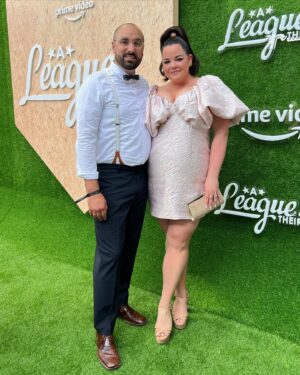 Melanie Field Instagram - We clean up nice ⚾️💅🏻

@leagueonprime premieres Aug 12! Can’t wait for you to meet the team 👩🏾‍🤝‍👩🏻