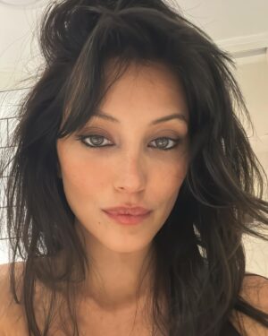 Melanie Jarnson Instagram - First night back in Australia with these treasures
Thank you for having me @gqaustralia x @hennessy 
Styling @emma_kalfus 
@alexperryofficial exclusive from my favourite @desordreboutique 
Makeup @annetimper 
Hair @koda_cutters