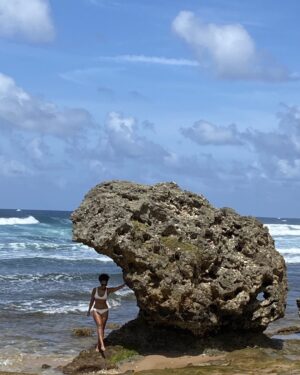Melanie Nyema Instagram - There’s no such thing as a private beach in Barbados…but days like this, it sure feels that way.