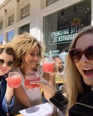 Melanie Nyema Instagram - Reconnecting with 2/3 of my #redtour glam squad🥂