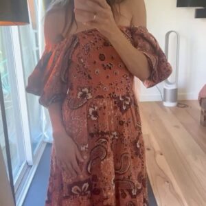 Melanie Papalia Instagram - They have done it AGAIN!! @cleobella with the incredible pieces👗This line drops tomorrow and I will be LIVING in mine😊😊 Obsessed with this incredible brand and literally every dress they make. Pictured is the Freya skirt and the Brielle dress👗✨