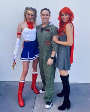 Melina Vidler Instagram - To the women I met last night who knew I wasn’t Wonder Woman… I see you, I appreciate you. ~Not all heroes wear capes~ #sailormoon #maverick #superheroes 
.
.
.
#halloween #sailormooncostume #90sbaby #burleigh #goldcoast  #australianhallooween