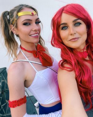 Melina Vidler Instagram - To the women I met last night who knew I wasn’t Wonder Woman… I see you, I appreciate you. ~Not all heroes wear capes~ #sailormoon #maverick #superheroes 
.
.
.
#halloween #sailormooncostume #90sbaby #burleigh #goldcoast  #australianhallooween