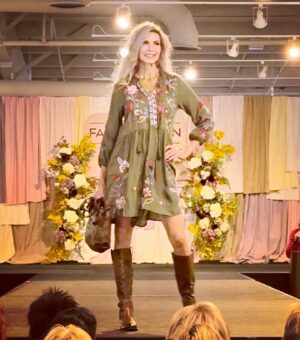 Melissa Moore Instagram - Thank you @shopwestportvillage @shoptunies for such great outfits to wear.  I’m in love with the @johnnywas dress! Actually loved them all!!! #fallfashion @heymantalentagency @chad_broskey #fashion #runwaymodel #classicmodel