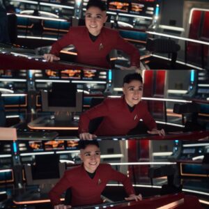 Melissa Navia Instagram - When you love your job and are really good at it and are also moving at tremendous speed. #StarTrek