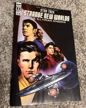 Melissa Navia Instagram - Yo. We look so good.

✨

#StarTrek #StrangeNewWorlds #TheIllyrianEnigma @idwpublishing