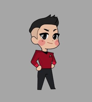 Melissa Navia Instagram - Little Ortegas! Star Trek fans are creative & talented AF. Fan art and fan fiction is no joke. But this one I came across has especially stuck with me because it reminds me of a younger, smaller, bolder me, with my big eyes & short hair, finally with the cut of my tomboy dreams. I hope Ortegas inspires generations of little girls, boys, and enbys to proudly rock whatever makes them and their faces happy. And to stay bold. No matter what life chucks at you. Bolder, wiser, stronger. Always.
🎨🖖: @foodcu_be
#StarTrek #StrangeNewWorlds
@gwshorthair #GirlWithShortHair
