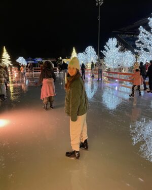 Melody Cheng Instagram - Date night but make it festive 🎄💕with both of us being from the bay, it’s been quite a socially packed holiday season for the two of us. Happy we were able to squeeze in a night for some “us time”& write letters to Santa lol