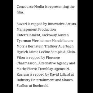 Mena Suvari Instagram - So excited to be a part of this, absolutely cannot wait, and completely honored. ✨

•••••••••••••••••••••••••••••••••••••••••••••••••••••••••••

Repost from @candid_broads_prod
•
As we currently stand on home soil (or sand, really) in the midst of the Cannes Festival, we thought it would be time to share some good news we’ve been, until now, keeping tucked away under our cinema seats.

We are immensely excited to be joining US production company 2:22 Pictures on the upcoming psychological drama “Anatomy of the Sun”, written and directed by @stevenrichterfilm (Raindance ‘Film of the Festival’ nominated feature “Centre of Gravity”).

The film will be headlined by “American Beauty” actress @menasuvari and rising Canadian star @antoineolivierpilon, two members of a grief-stricken family in which the son (Pilon) is haunted by visions of his late sister and strives to piece together the details of her untimely death.
Richter gives us a small taste of the feel of the film by calling it “an immersive visual and sonic narrative experience that blurs reality and the natural dreamscapes of the mind”.

Shooting for the feature is set to commence in fall of this year, with the title being represented by @concourse.media.

Thank you so much @variety for the article!

 #womeninfilmandtv #casting #menasuvari #featurefilm #independentfilm #indiefilm #independentfilmmaker #independentfilmmakers #femalefilmmaker #anatomyofthesun #dramafilm #filmmakerfriday #indiefilmmaking #womeninfilm #indiefilmmaker