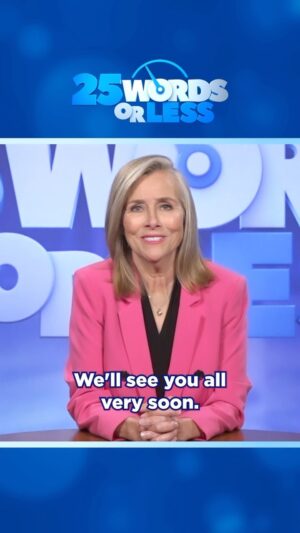 Meredith Vieira Instagram - 25 Words or Less is BACK! 🙌 Catch ALL NEW episodes starting Monday, September 11th. 📺️ Tap our LINK IN BIO 🔗 for local listings. 👍️ We’ll see you soon! #25WordsorLess