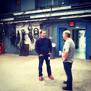 Meredith Vieira Instagram - My Executive Producer @RichSirop and our head carpenter, Nick Imelio, talking about plans for my new #talkshow set! #MeredithShow will be here before we know it!