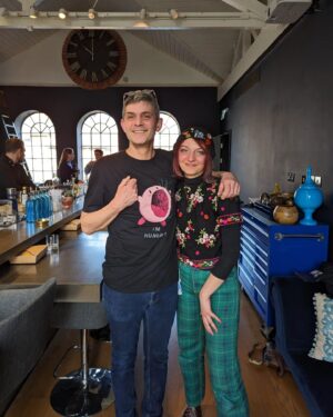 Merlin Griffiths Instagram - When the world renowned, tv famous, master bartender, and global ambassador for Bacardí shows up in his Kirby tshirt, you know it's gonna be a funky kinda day

Not only are you such an incredible person @merlinfdc4 , the wisdom you imparted on us today was priceless 🙏 so glad you came back to Laverstoke to help us #shakeyourfuture

Also - Kirby is trying to eat me