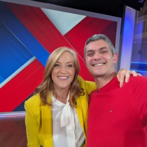 Merlin Griffiths Instagram - Got to visit the iconic "floating cube" studio we all know from @skynews today and make a lovely #nonalcoholicspirits cocktail for @skysarahjane to celebrate her first week of her new show. Thanks for having me! It's the most calm and peaceful telly studio I've ever been in.
(PS this cocktail "The Dancefloor Driver" was ultimately created for the Gilchrist Collection wedding hotels, who discovered that 25% of adult wedding guests don't drink).