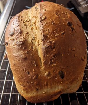 Merlin Griffiths Instagram - And 25 mins later, #boom #bread . A thing of beauty and makes the whole house smell amazing!
#bakefromscratch 😁