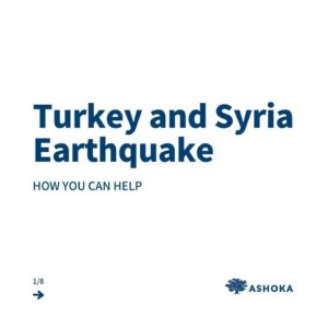 Mert Fırat Instagram - Turkey and Syria are facing one of the worst earthquakes in the past 150 years. Over 17,000 people have died and 23 million people have been affected.

Please join us in supporting our #AshokaFellows on the ground. 

Link in bio. 
@ashokaglobal 
@ihtiyacharitasiofficial / @mert_firat / @aliercan79