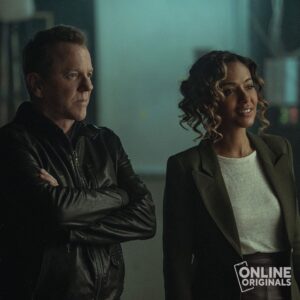 Meta Golding Instagram - In the new @ParamountPlus thriller @RabbitHolePPlus, Meta Golding stars as “Hailey,” a headstrong lawyer trained in Krav Maga. Read more about the actress, her first meeting with costar @KieferSutherland, and her career highlights at the link in bio. #RabbitHoleSeries is streaming now.