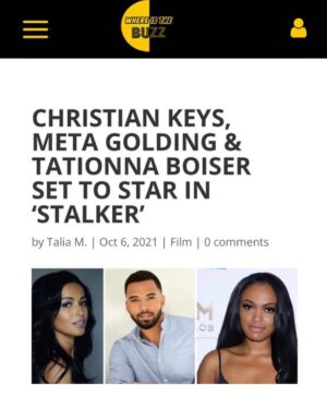 Meta Golding Instagram - I can finally post about my latest #film #project! 🎉🎥Excited to be working in the thriller genre. More details to come. #staytuned #film #actorslife #grateful @tvonetv @lifetimetv