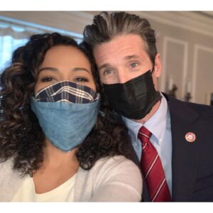 Meta Golding Instagram - Can you see me smiling😀Grateful to be back at it, especially with @patrickdempsey can’t wait to share this new project with you! .  #instagood #patrickdempsey #actor #television