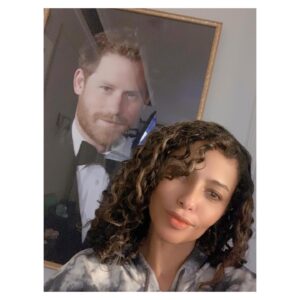 Meta Golding Instagram - This is what my mandatory #covid-19  quarantine looks like! Never would I have thought I would spend the beginning of #2021 quarantining with #princeharry lol 😂 but neither did I I think I would be watching #whitesupremacists takeover the #capitol !!! On the upside, I am quarantining so that I can start my newest #television project #happynewyear #instagram #family  Let’s hold each other up in these tumultuous times, let’s keep creating, let’s keep going!! #loveconquershate #instagood