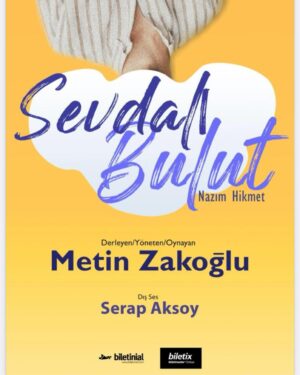Metin Zakoğlu Instagram - Sevdalı Bulut adlı Nazım Hikmet derlemem 17 Mayıs saat 20:00’de Tuzla İdris Güllüce Kültür Merkezi’nde sahnede