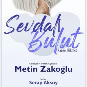 Metin Zakoğlu Instagram - Kaçmaz , Nazım Hikmet’in ölüm yıldönümünde Metin Zakoğlu’ndan bilinmeyen yönleri ile Nazım Hikmet yorumu. Sevdalı Bulut Yarın saat 21:00’de bir defaya mahsus Cafe Theatre sahnesinde ve giriş ÜCRETSİZ, rezervasyon şarttır. Rez;05322804739
