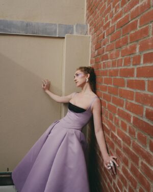 Micaela Diamond Instagram - met gala 23. the lavender dream day. a few more from @jennyandersonphoto. thank you to the village it took to make sure my nipples were centered. and all the other things too. 💜