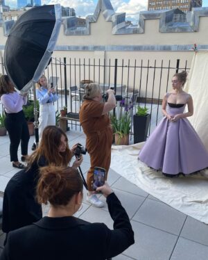 Micaela Diamond Instagram - met gala 23. the lavender dream day. a few more from @jennyandersonphoto. thank you to the village it took to make sure my nipples were centered. and all the other things too. 💜