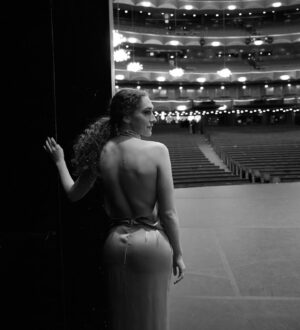 Micaela Diamond Instagram - on the fifth night of Hanukkah, we sang at the met opera in blue silk. 💙 happy birthday Stephen Schwartz. 

Photos 1,3,4 - @jennyandersonphoto 
Photo 2 - @emiliomadrid 

Styled by @sarahslutsky 
H/mu by @ychristielee 

Celebrating @wickedschwartz 
Produced by @creativepartnersproductions 
Presented by @metopera